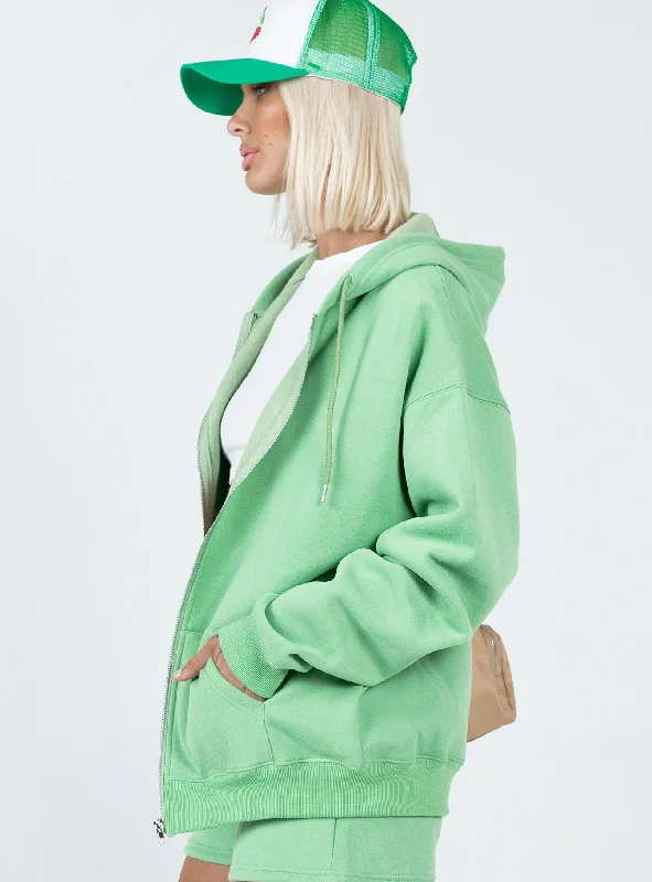 Hoda Zip Up Jacket Green