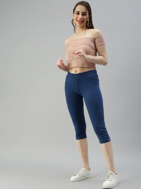 Jeggings Capri-Regular Blue