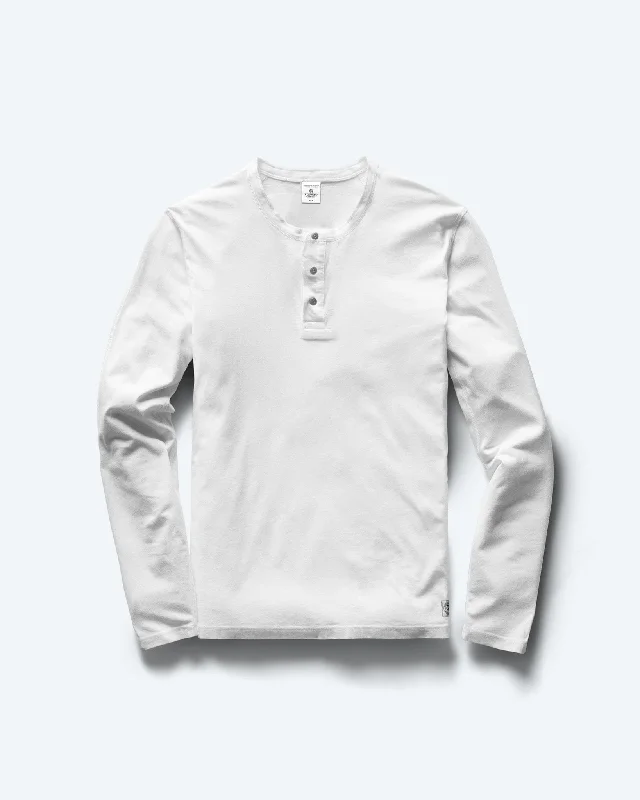 Lightweight Jersey Long Sleeve Henley