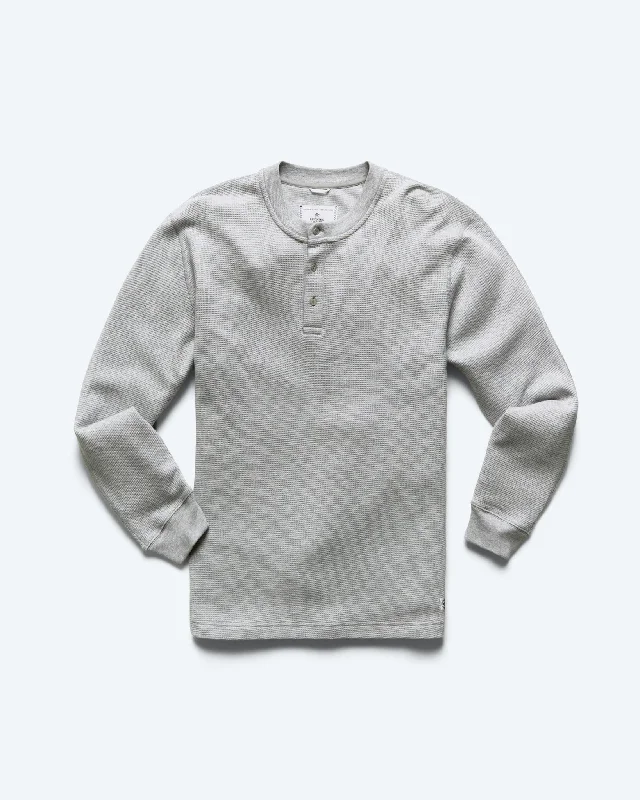 Lightweight Waffle Henley