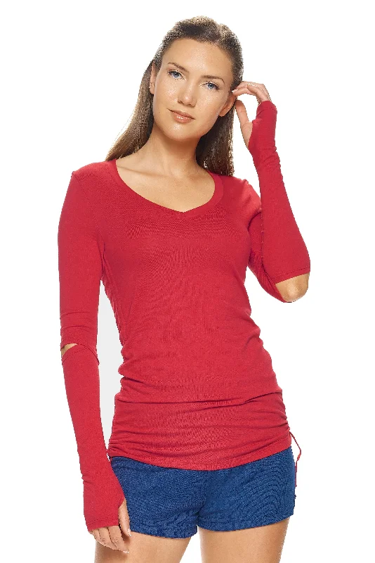 MC348 MoCA™ Laurel Long Sleeve V-Neck