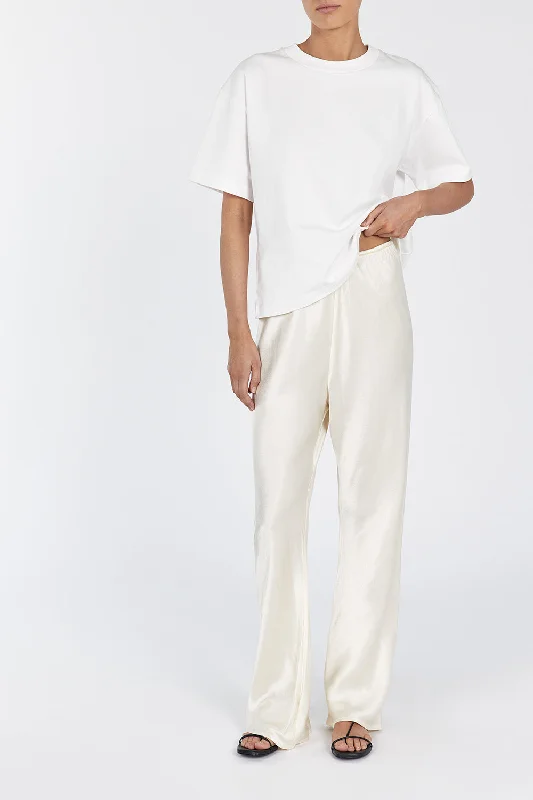 MYKA CREAM SATIN PANT