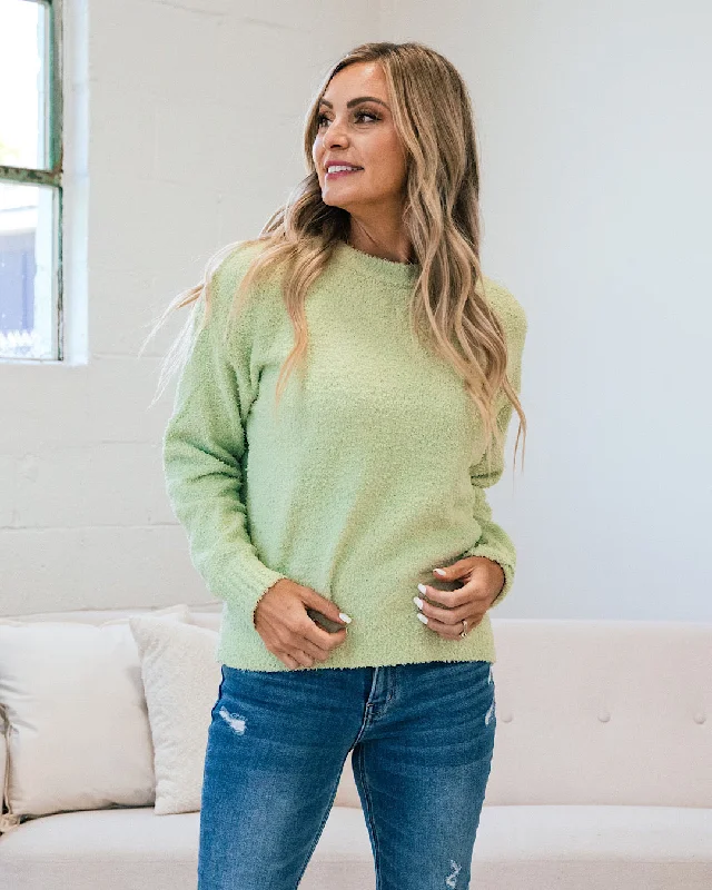 Alayna Cozy Sweater - Lime FINAL SALE