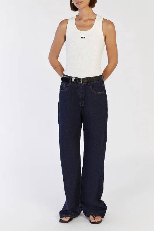 REAGAN INDIGO SLOUCHY DENIM JEAN