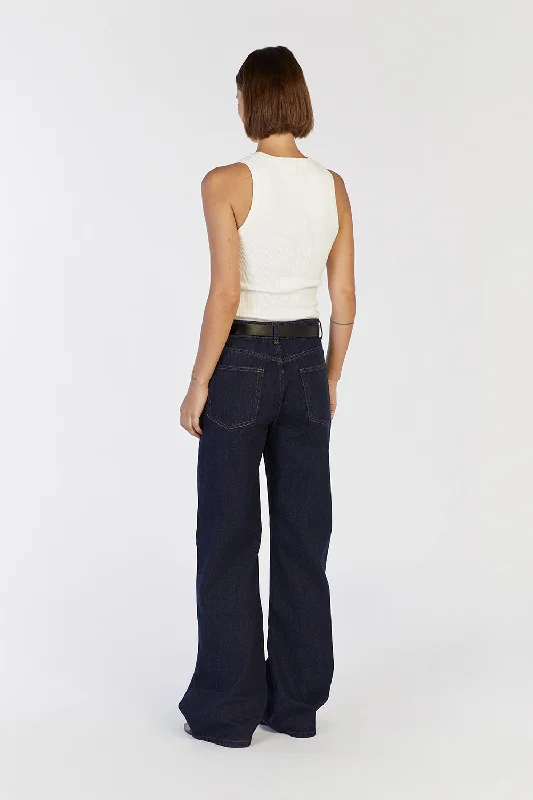 REAGAN INDIGO SLOUCHY DENIM JEAN