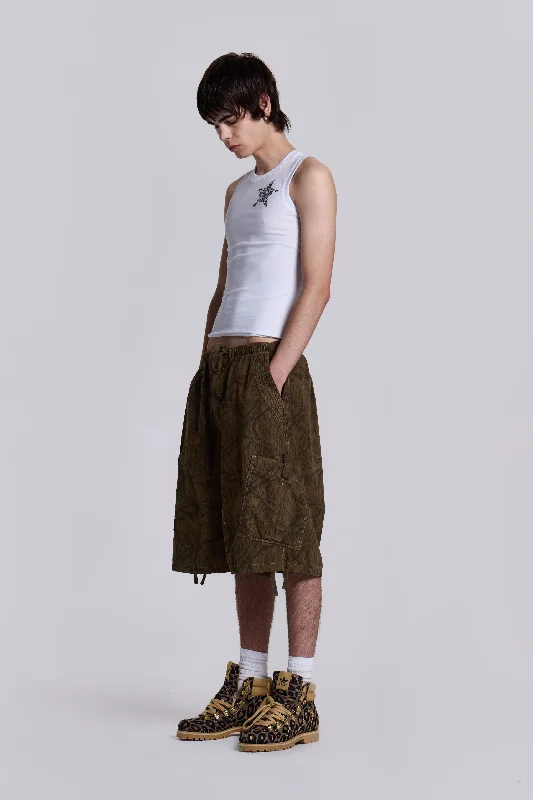 Forest Camo Parachute Shorts