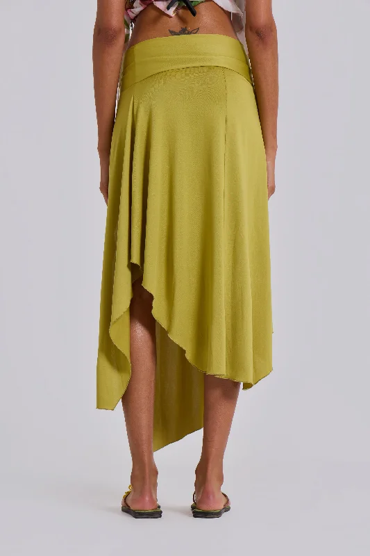 Riana Asymmetric Midi Skirt