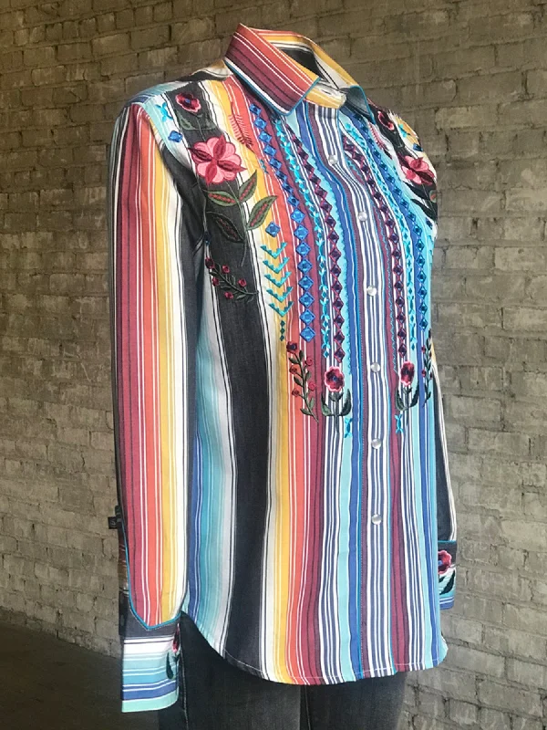 Rockmount Womens Serape 100% Cotton Boho Serape Western L/S Shirt