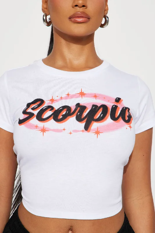 Scorpio Energy Fitted Tee - White