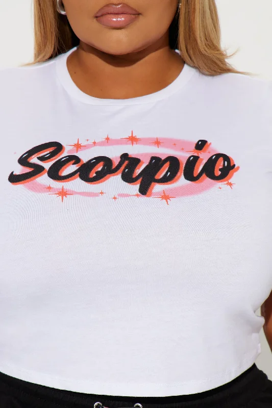 Scorpio Energy Fitted Tee - White