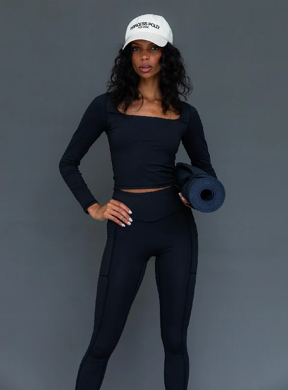 Thriving Activewear Top Black