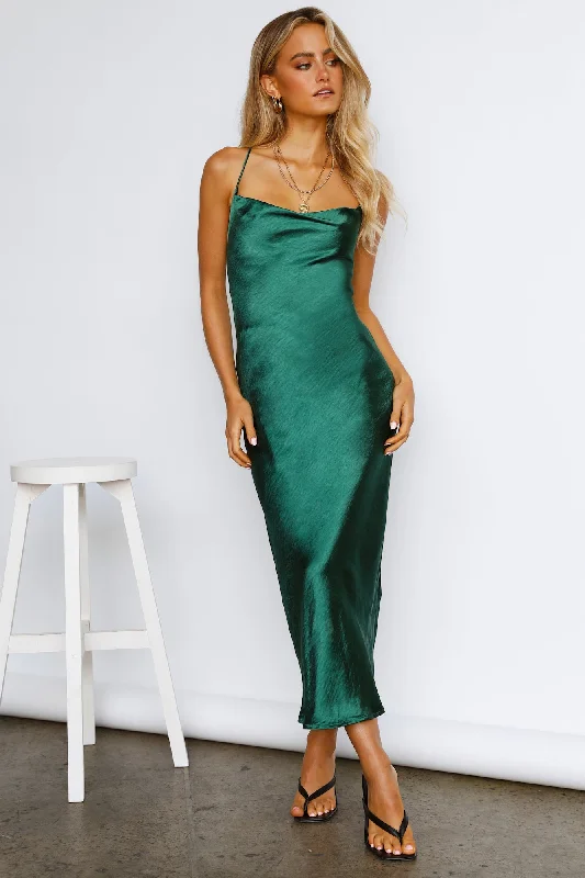 Who Loves You Midi Dress Teal