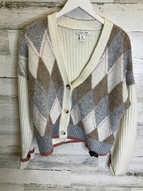 Beige Sweater Cardigan Rachel Zoe, Size L