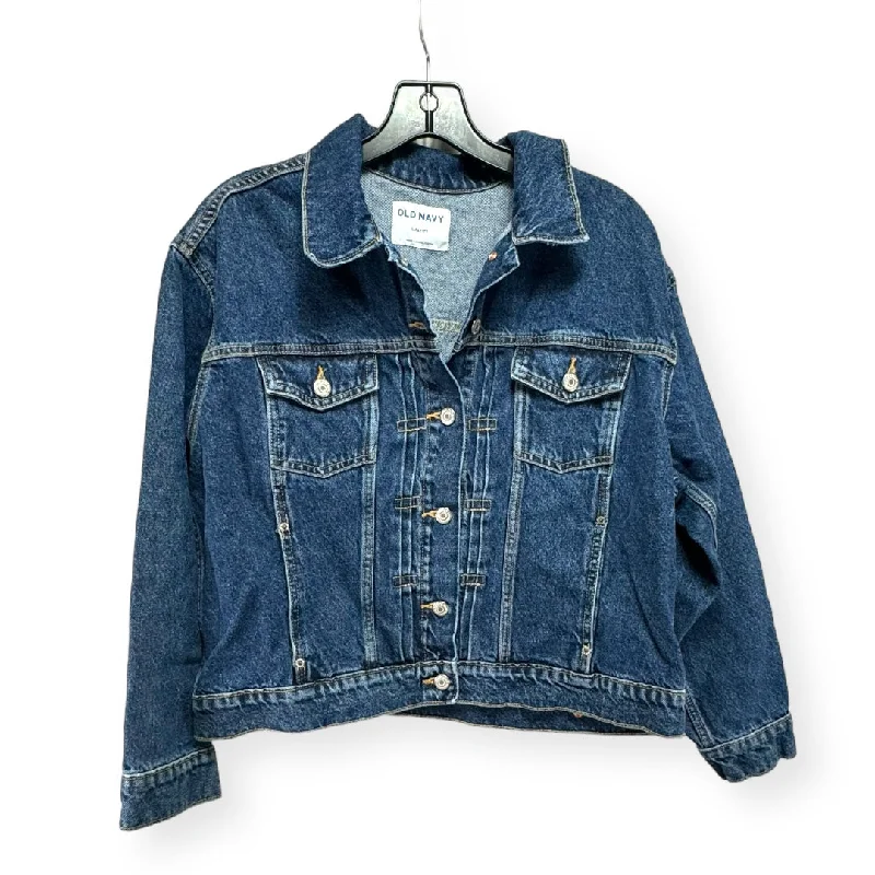 Jacket Denim By Old Navy In Blue Denim, Size: L