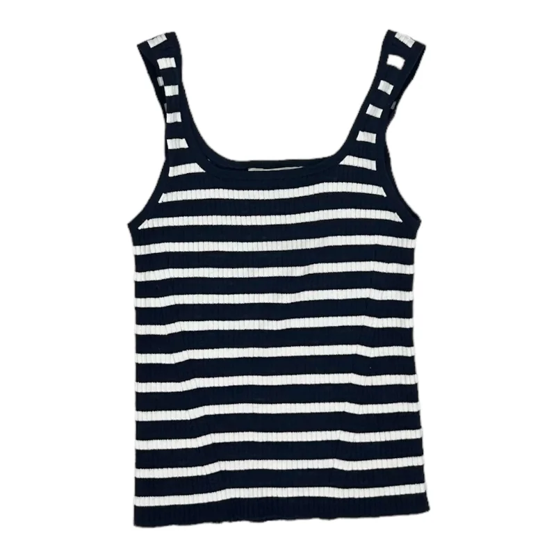 BLUE & WHITE TOP SLEEVELESS by LOFT Size: XS