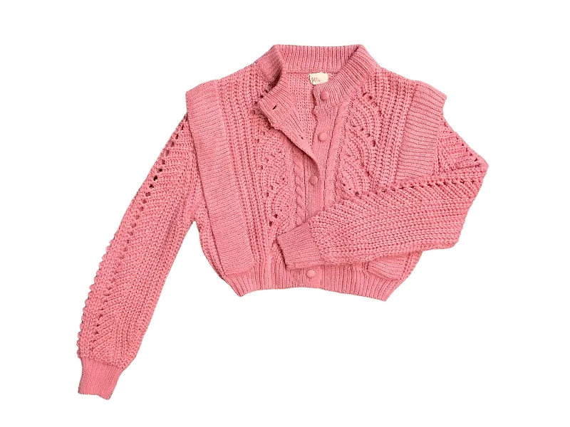 Pink Sweater Cardigan Clothes Mentor, Size M