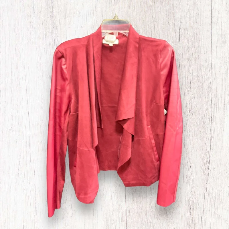 Red Cardigan Clothes Mentor, Size L