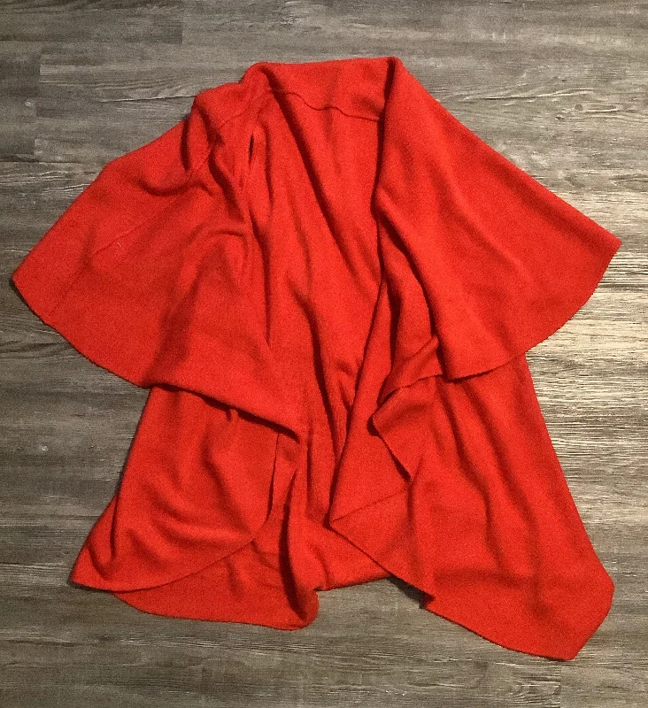 Sweater Cardigan By Clothes Mentor In Red, Size: Os