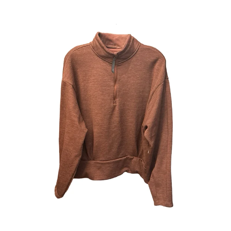 Sweatshirt Collar By Athleta In Brown, Size: Xl