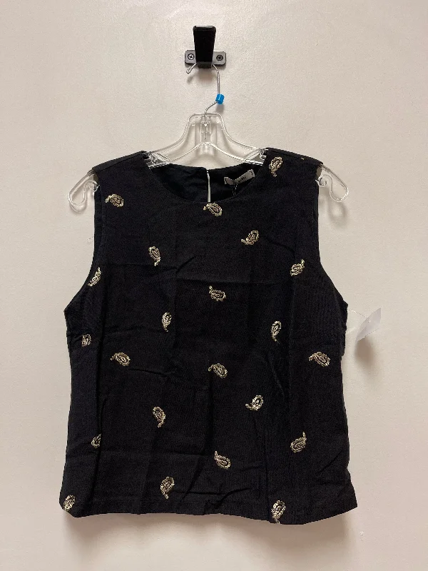 Top Sleeveless By Clothes Mentor In Black, Size: M