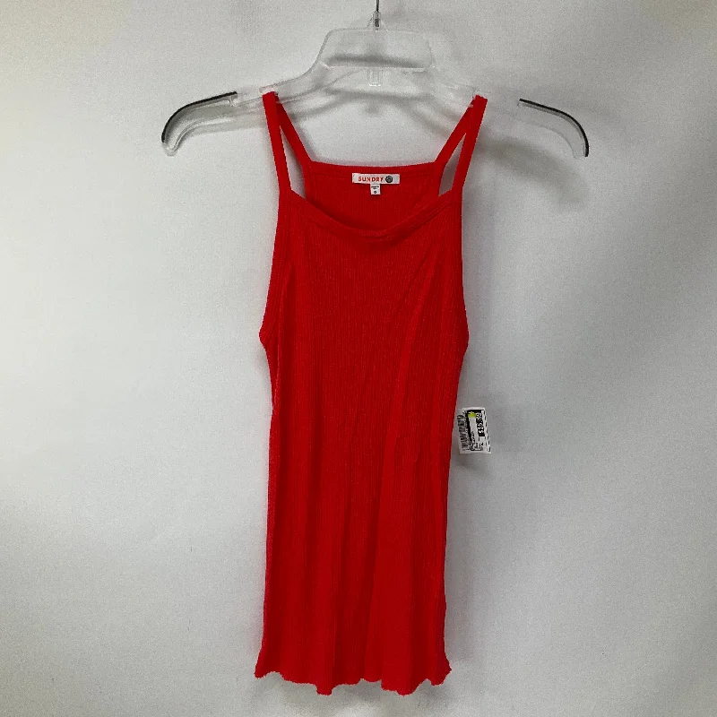 Top Sleeveless By Sundry In Orange, Size: Xs