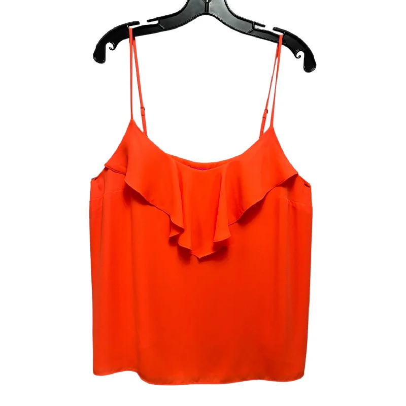 Top Sleeveless Designer By Lilly Pulitzer In Orange, Size: Xl