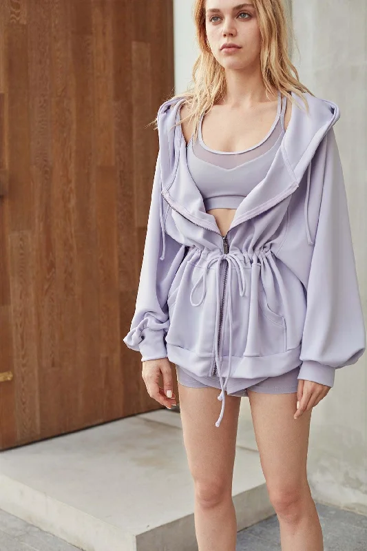 Lavender / Jacket (Free Size) & Short (Size S)