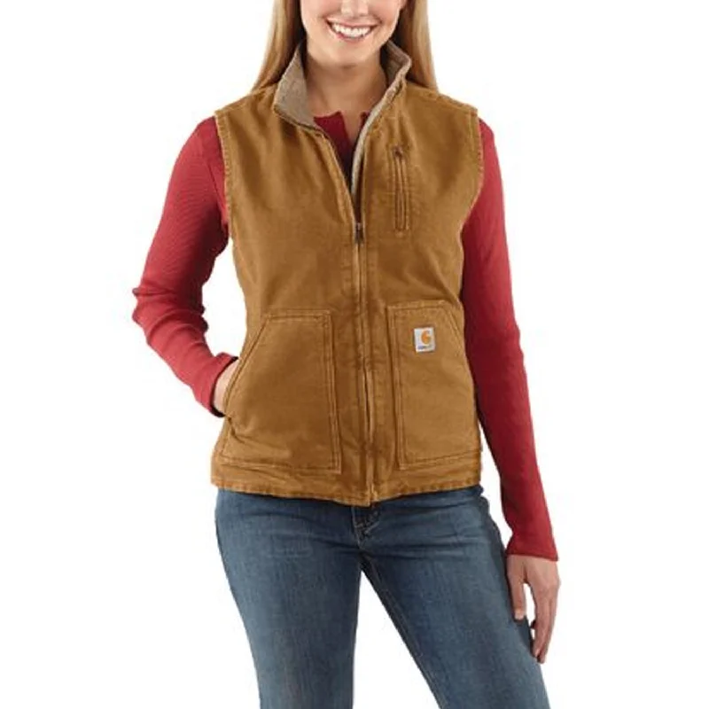 Carhartt Women's Washed Duck Mock Neck Vest